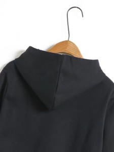 Contrast Drawstring Loose Hoodie