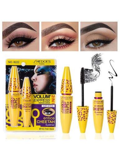 1pc Volume Mascara & 1pc Liquid Eyeliner Stick