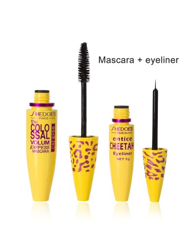 1pc Volume Mascara & 1pc Liquid Eyeliner Stick