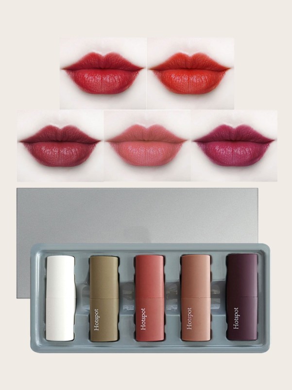Long Lasting Matte Lipstick Set 5pcs