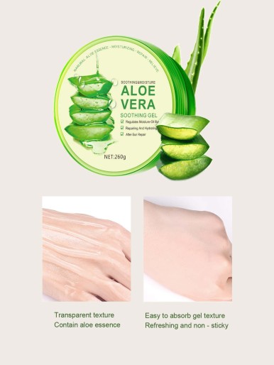 1pc Moisturizing Aloe Vera Soothing Gel