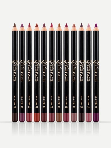 Waterproof Lip Liner 12pcs