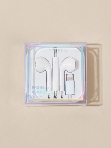 1pc Wired Earphone Compatible With iPhone