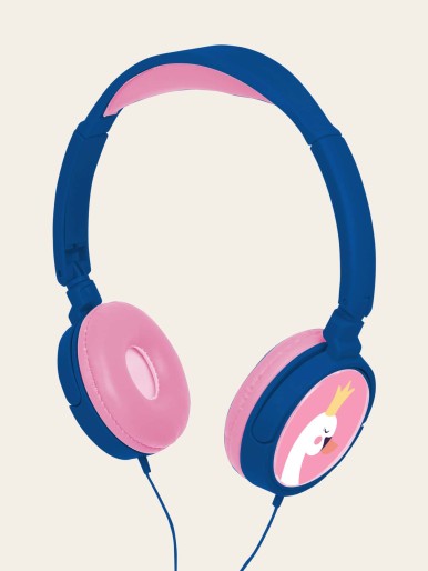 Kids Swan Pattern Headphones
