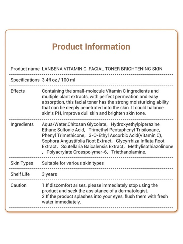 Vitamin C Facial Toner