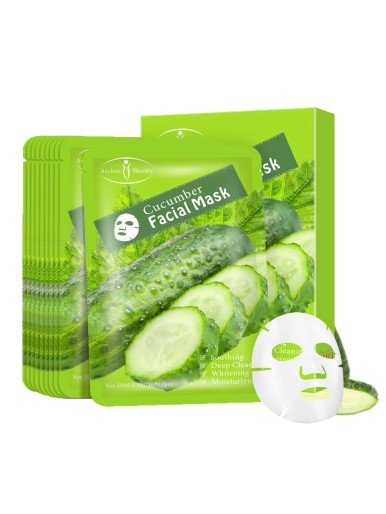 10pcs Cucumber Facial Sheet