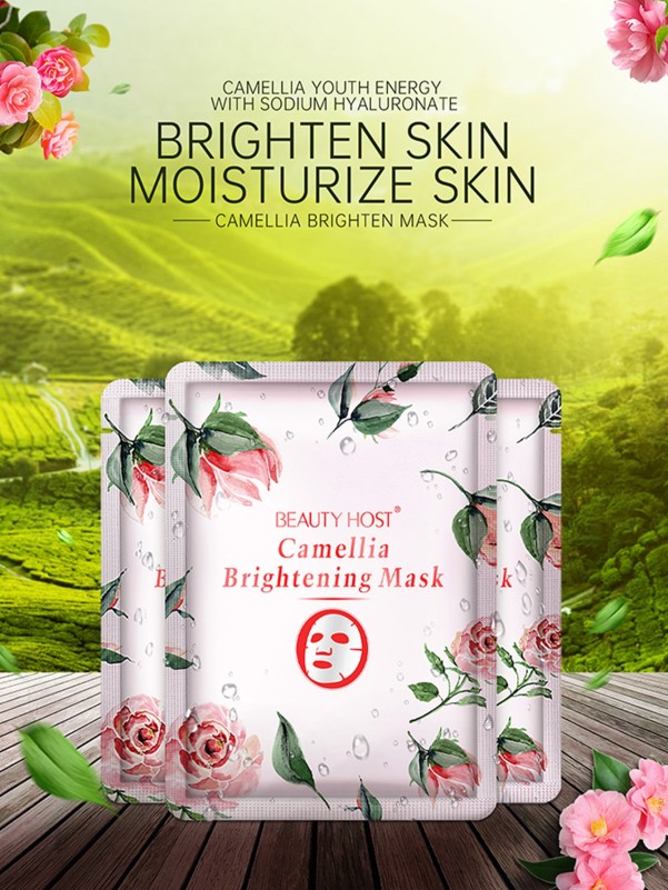 5pcs Camellia Facial Sheet