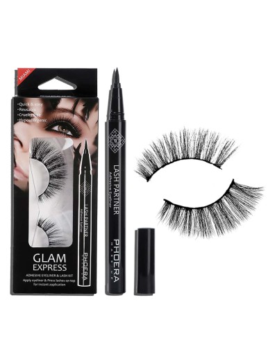 2pcs Eyeliner Pen & Eyelash Kit