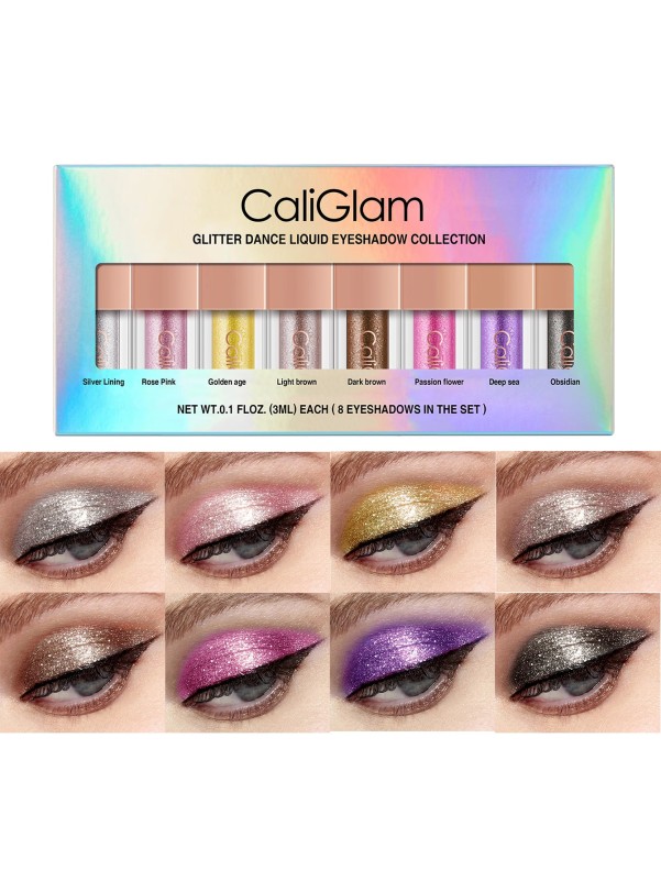 8pcs Metallic Liquid Eyeshadow Set