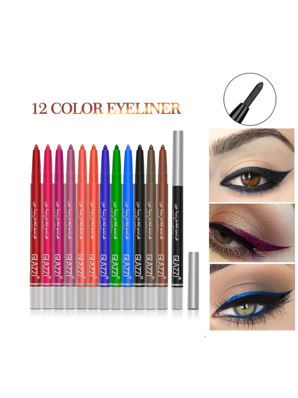 12 Color Matte Eyeliner Gel Pen