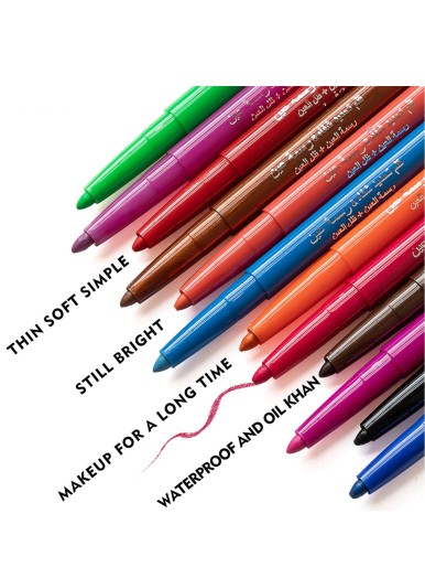 12 Color Matte Eyeliner Gel Pen