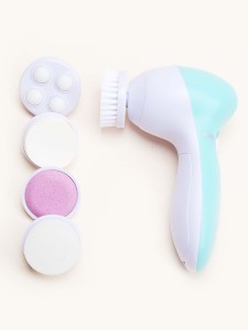 1pc Electric Cleansing Brush & 5pcs Brush Head