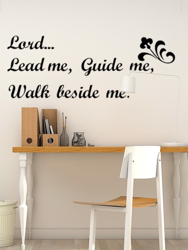 Slogan Graphic Wall Sticker