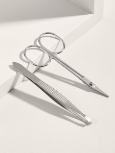 1pc Eyebrow Scissor & 1pc Eyebrow Tweezer