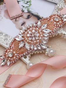 Rhinestone Decor Bridal Belt