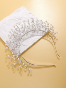 Faux Pearl Decor Bridal Headwear