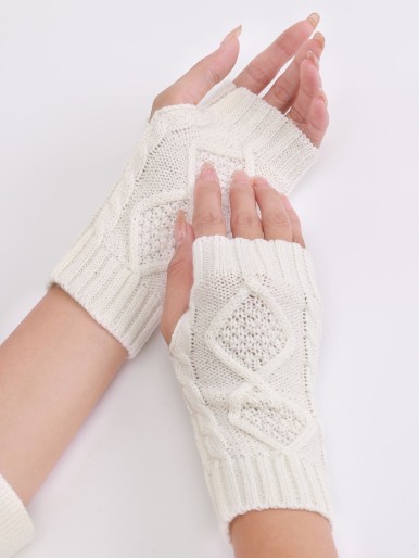 Knitted Fingerless Gloves