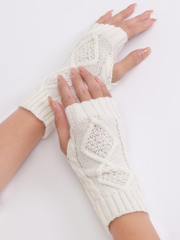 Knitted Fingerless Gloves