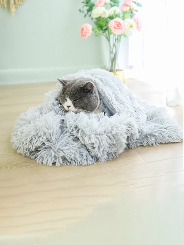 Solid Color Plush Pet Blanket