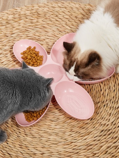 1pc Flower Shaped Pet Bowl