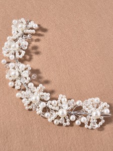 Faux Pearl Decor Hair Accessory