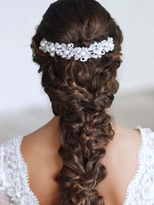 Faux Pearl Decor Hair Accessory