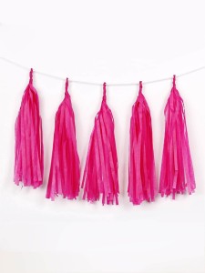 5pcs Tissue Tassel Garland