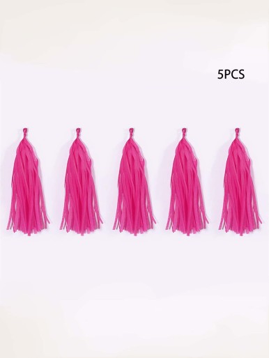 5pcs Tissue Tassel Garland