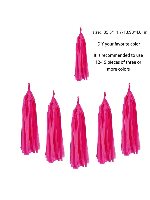 5pcs Tissue Tassel Garland