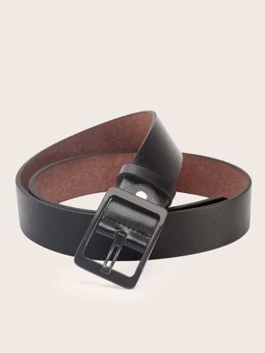 Men PU Buckle Belt