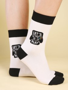 Men Letter Graphic Crew Socks