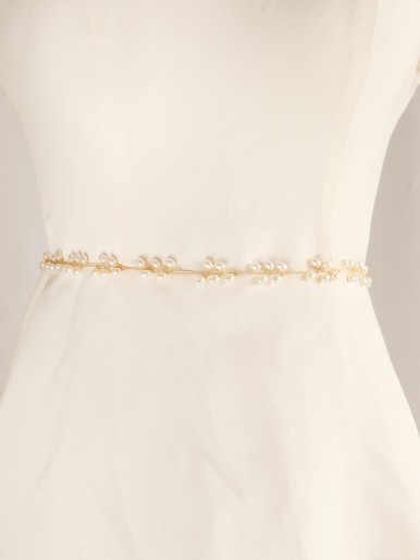 Faux Pearl Decor Belt