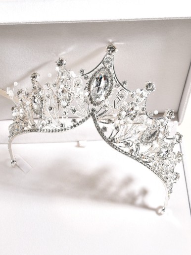 Crown Design Rhinestone Hair Accessory