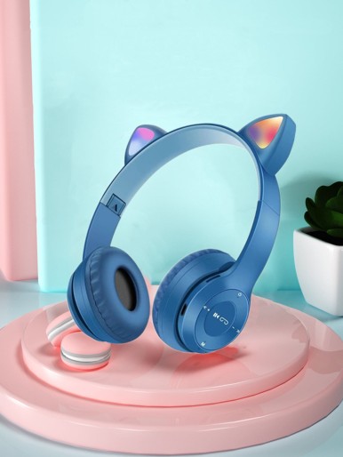 LED Cat Ear Bluetooth Headset