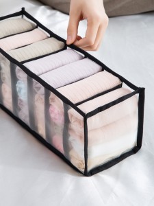 1pc 7 Grid Panties Storage Bag