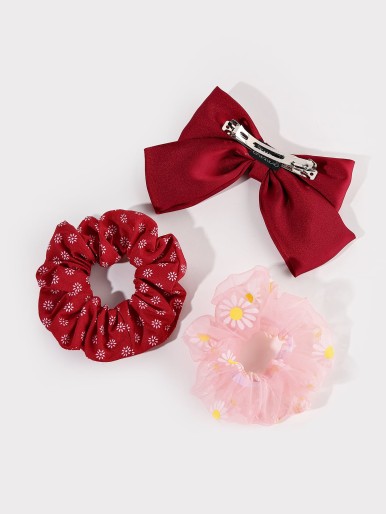 SHEIN 3pcs Bow Knot Decor Hair Accessory