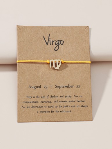 Girls Virgo Zodiac Sign Decor Bracelet