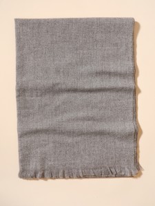 Men Raw Hem Scarf