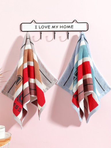 1pc Striped Pattern Random Towel