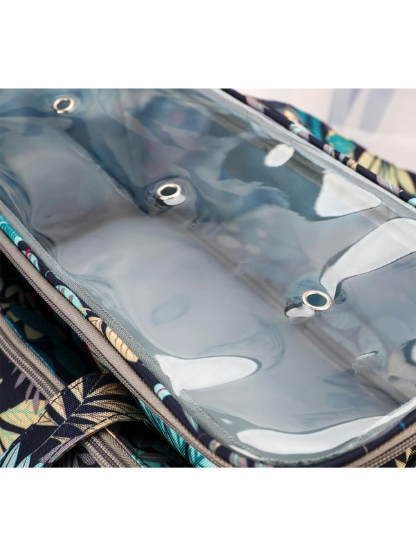 1pc Leaf Print Multifunction Storage Bag