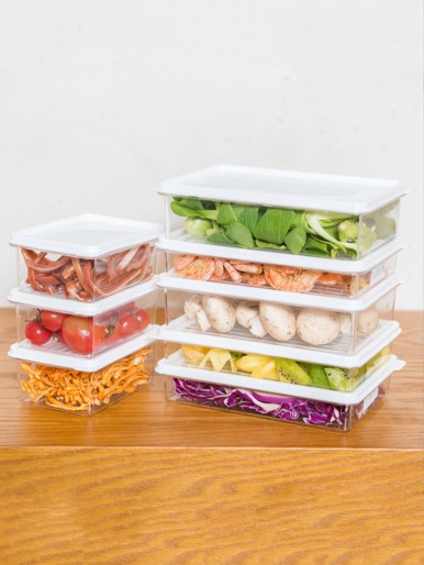 1pc Clear Food Storage Box