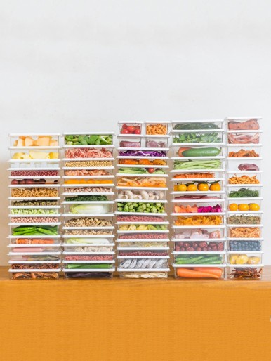 1pc Clear Food Storage Box