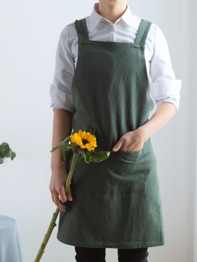 Plain Apron With Bag