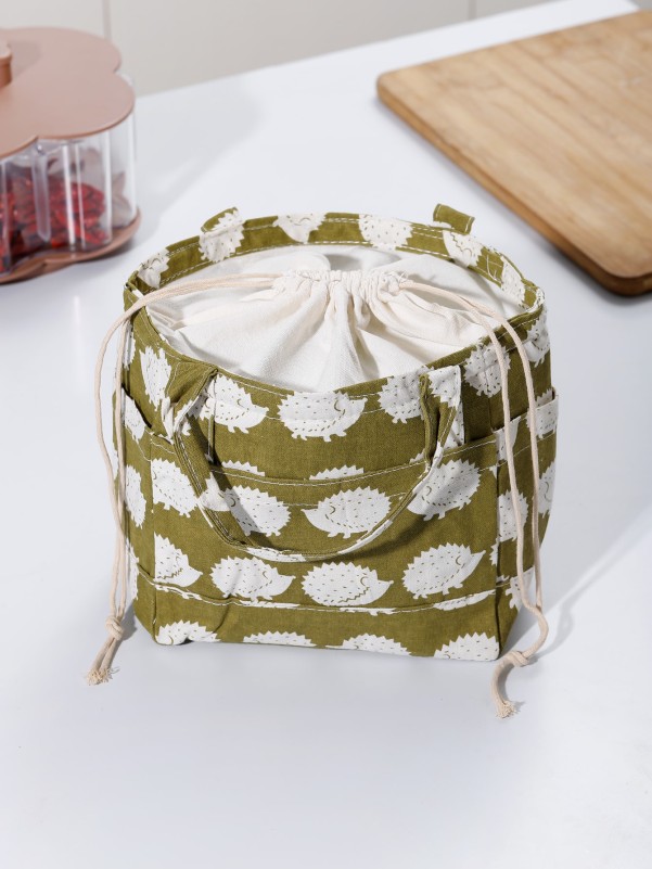 Hedgehog Print Insulation Lunch Bag