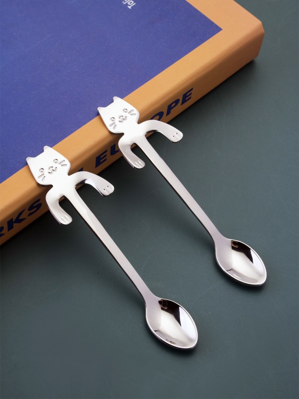 2pcs Cat Coffee Spoon