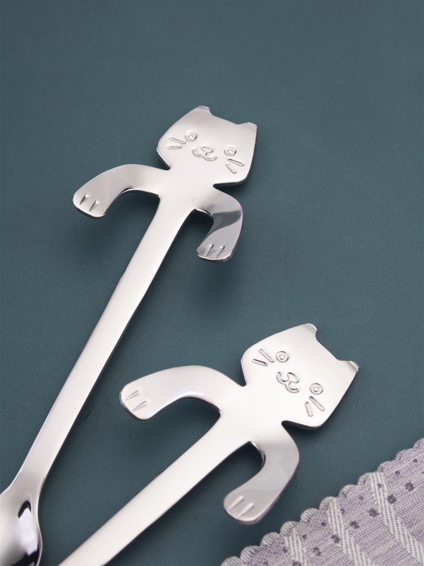 2pcs Cat Coffee Spoon