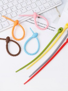 4pcs Random Color Data Cable Tie