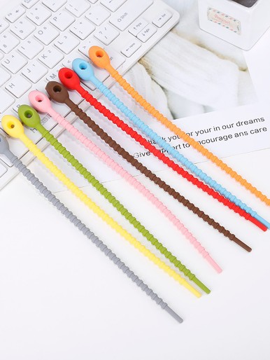 4pcs Random Color Data Cable Tie