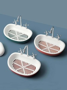 1pc Washbasin Design Random Soap Box