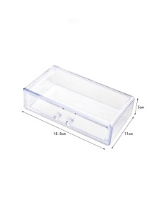 1pc Clear Drawer Type Cosmetic Storage Box